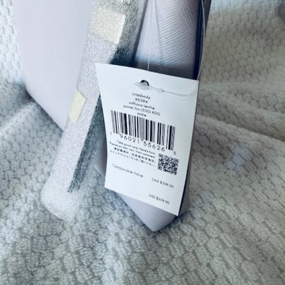 NWT Kate Spade Sadie Crossbody Saffiano Leather Pastel Lavender Purple $259 - Picture 4 of 6